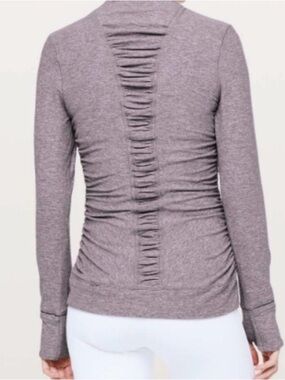 Lululemon Cypress Kiss 1/2 half zip - Gray purple
